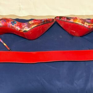 Christian Louboutin Red Multicolor Heels